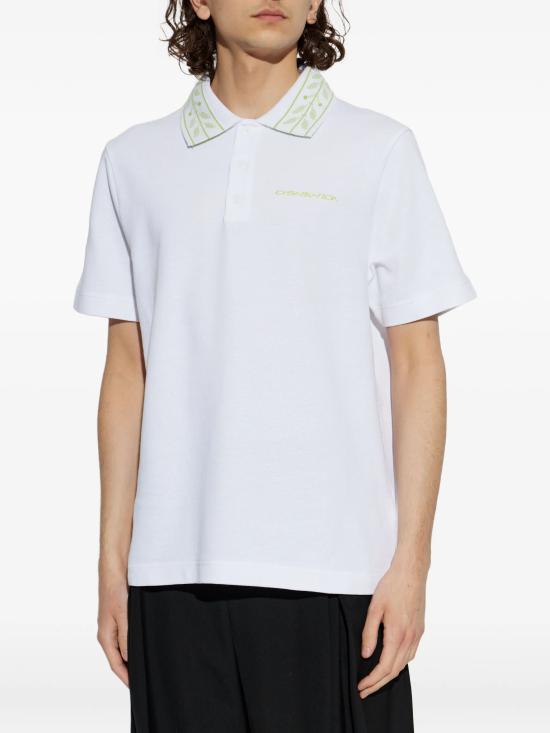 26SS 카사블랑카 폴로 티셔츠 MSS26JTP49901 BRIGHT WHITE - CASABLANCA