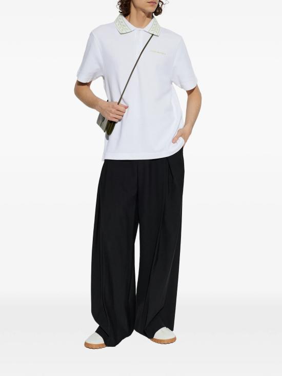 26SS 카사블랑카 폴로 티셔츠 MSS26JTP49901 BRIGHT WHITE - CASABLANCA