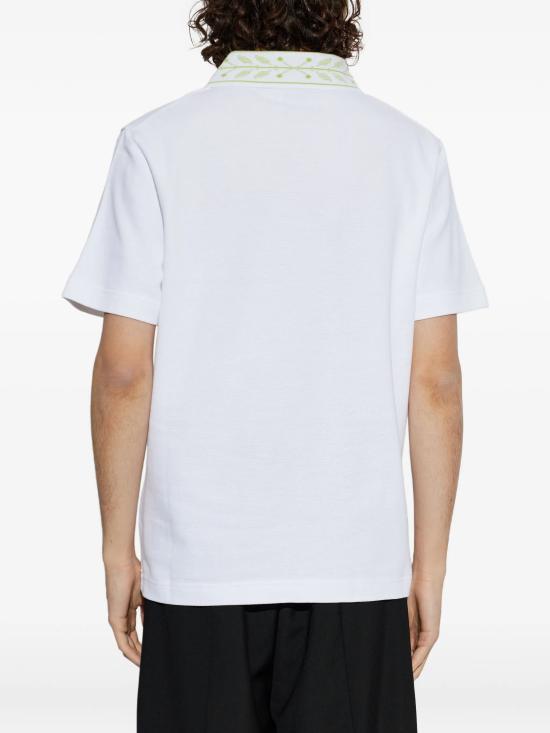 26SS 카사블랑카 폴로 티셔츠 MSS26JTP49901 BRIGHT WHITE - CASABLANCA