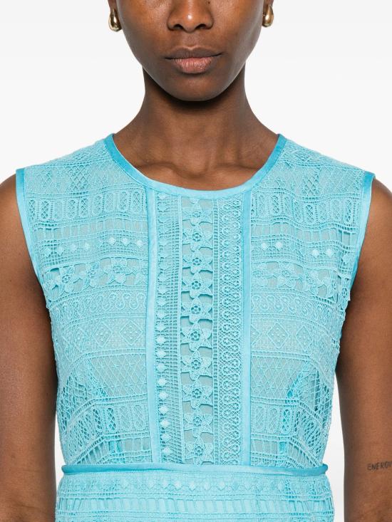 26SS 에르마노 피렌제 미디 원피스 D48EQ077EN2MFB21 MFB21 TURCHINO - ERMANNO FIRENZE