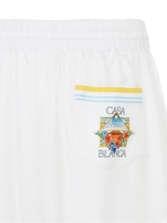 26SS 카사블랑카 숏팬츠 MSS26TR39909 FLOWER COURT ICON - CASABLANCA