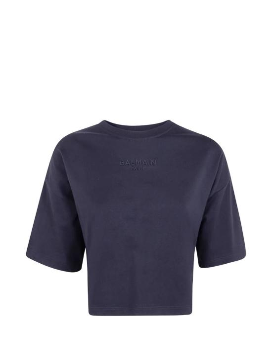 26SS 발망 탑 GF0EE145BD10 EAP BLACK BLACK - BALMAIN