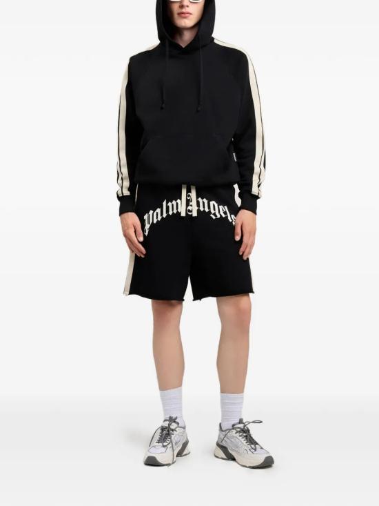 26SS 팜앤젤스 숏팬츠 PMCI02DS26FLE001 BLACK OFF WHITE - PALM ANGELS