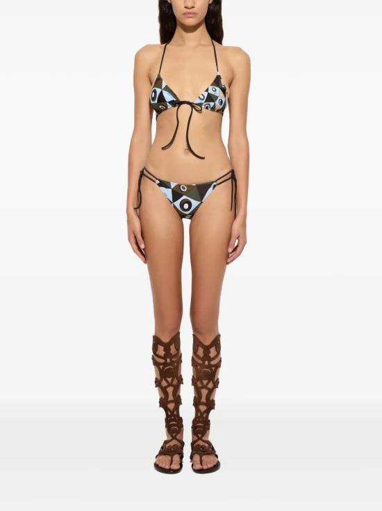 26SS 에밀리오푸치 비키니 수영복 6HMX28 6H865 P18 KHAKI BLUE - EMILIO PUCCI