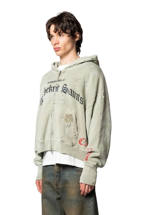 26SS SEKRIT SAINTS 후드 티셔츠 SS26 SEK HD02 GRN - OTHER BRANDS