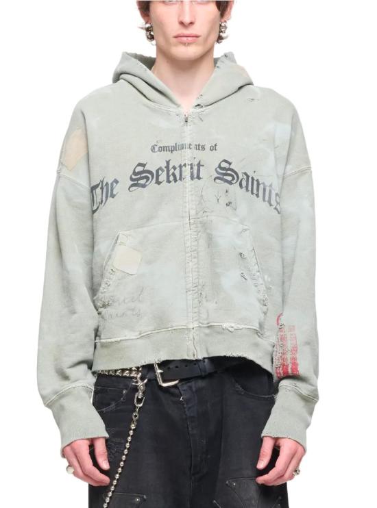 26SS SEKRIT SAINTS 후드 티셔츠 SS26 SEK HD02 GRN