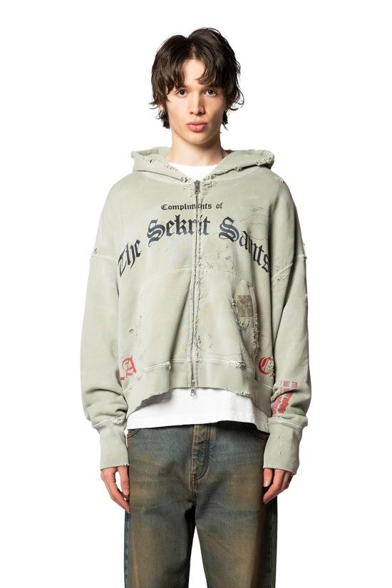 26SS SEKRIT SAINTS 후드 티셔츠 SS26 SEK HD02 GRN