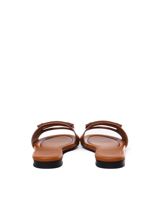 26SS 펜디 바게트 레더 슬라이드 8R8136 AE7TF1C4R Brown - FENDI