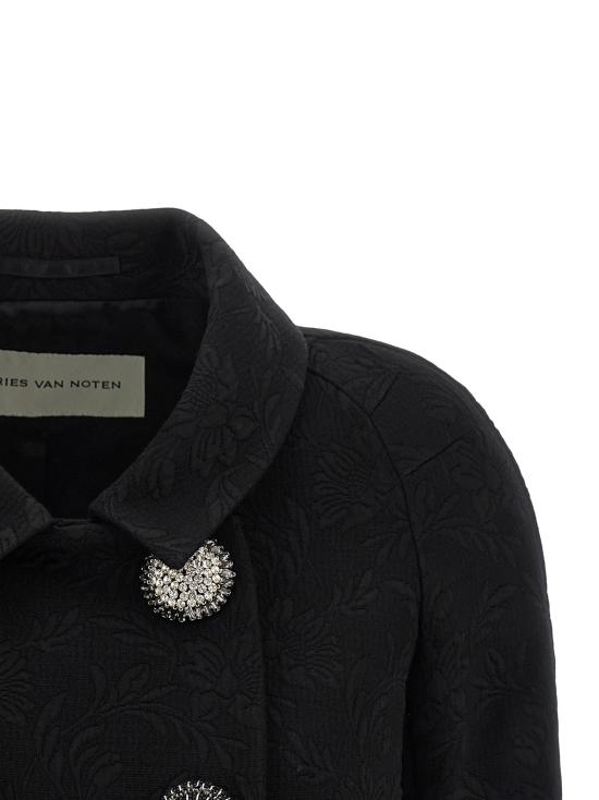 26SS 드리스 반 노튼 수트 자켓 비파 블레이저 블랙 - DRIES VAN NOTEN