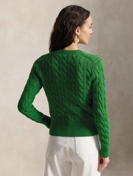 26SS 랄프 로렌 가디건 Cotone a Trecce Verde Fuji 카디건 - RALPH LAUREN