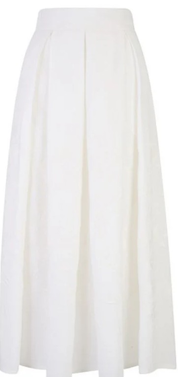 26SS 일레븐티 롱 스커트 M80GONL03 TES0M18701 White