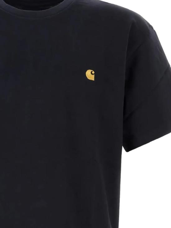 26SS 칼하트 WIP 숏슬리브 체이스 티셔츠 I026391 00HXX DARK NAVY GOLD DOM - CARHARTT WIP