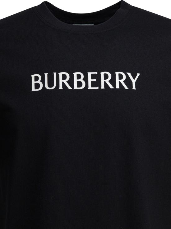 26SS 버버리 로고 코튼 티셔츠 8122387 BLACK DOM - BURBERRY