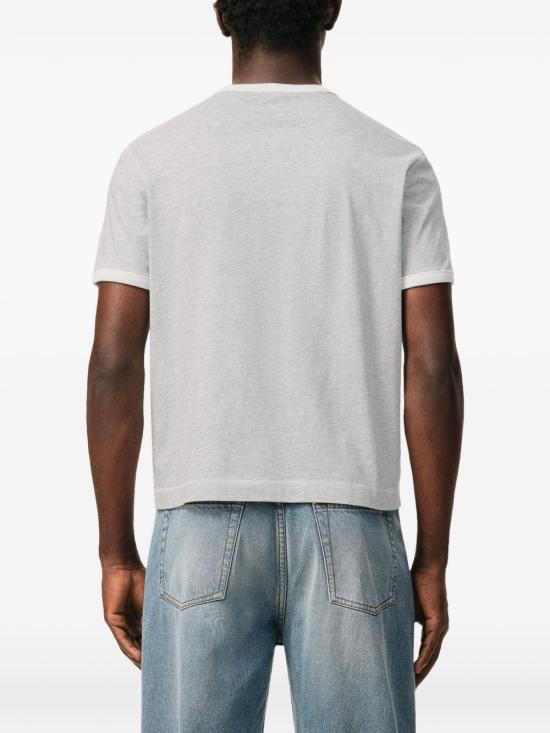 26SS 아미 반팔 티셔츠 UTS371 724A079 Gris chine blanc - AMI