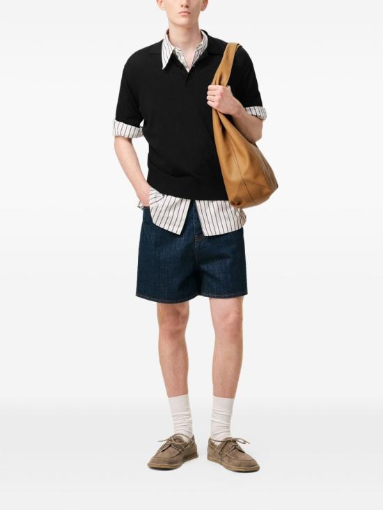 26SS 아미 폴로 티셔츠 HPL436 KN0159001 Black - AMI