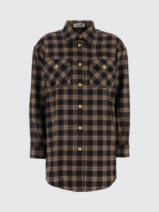 26SS 미우미우 셔츠 MK1906SOOO16DO F0040 Camel