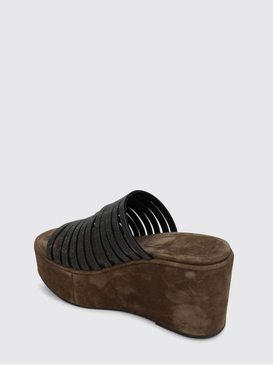 26SS 브루넬로 쿠치넬리 뮬/슬리퍼 MZGAG3240 C101 Black - BRUNELLO CUCINELLI