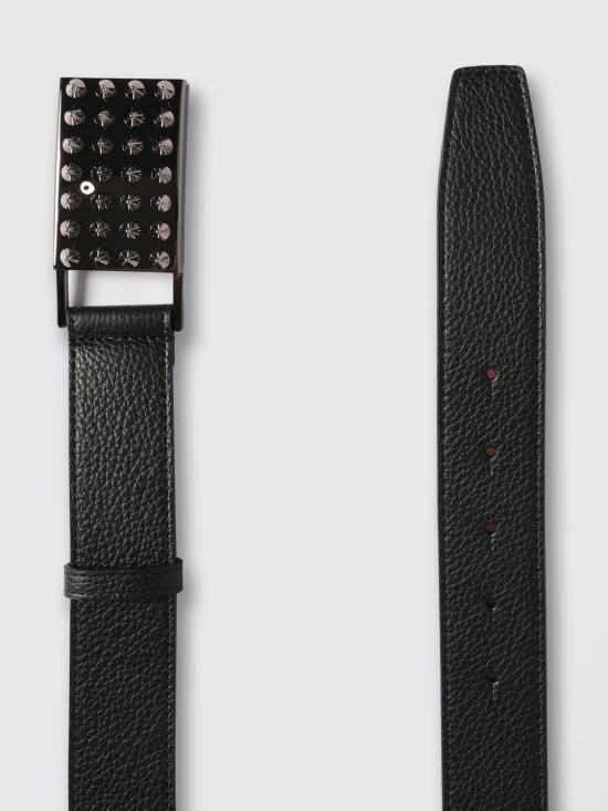 26SS 크리스챤 루부탱 가죽 벨트 1255059 B078 Black - CHRISTIAN LOUBOUTIN