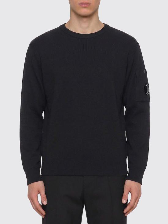 26SS 씨피 컴퍼니 코튼 씨 아일랜드 렌즈 스웨터 20CMKN097A110560A 999 Black