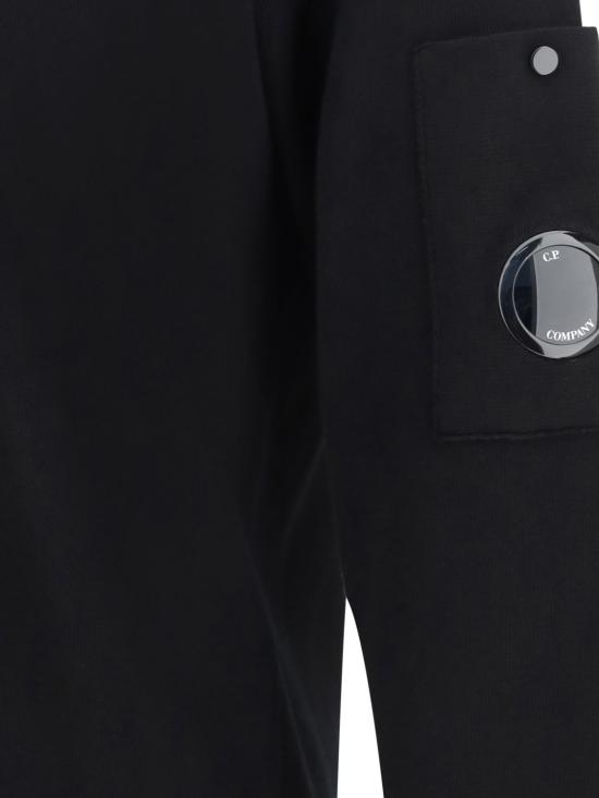 26SS 씨피 컴퍼니 코튼 씨 아일랜드 렌즈 스웨터 20CMKN097A110560A 999 Black - C.P. COMPANY