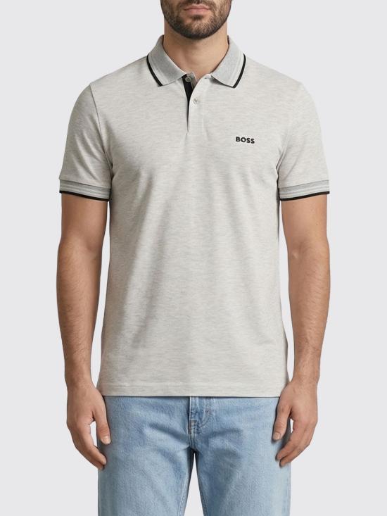 26SS 보스 폴로 티셔츠 50506193 046 Grey