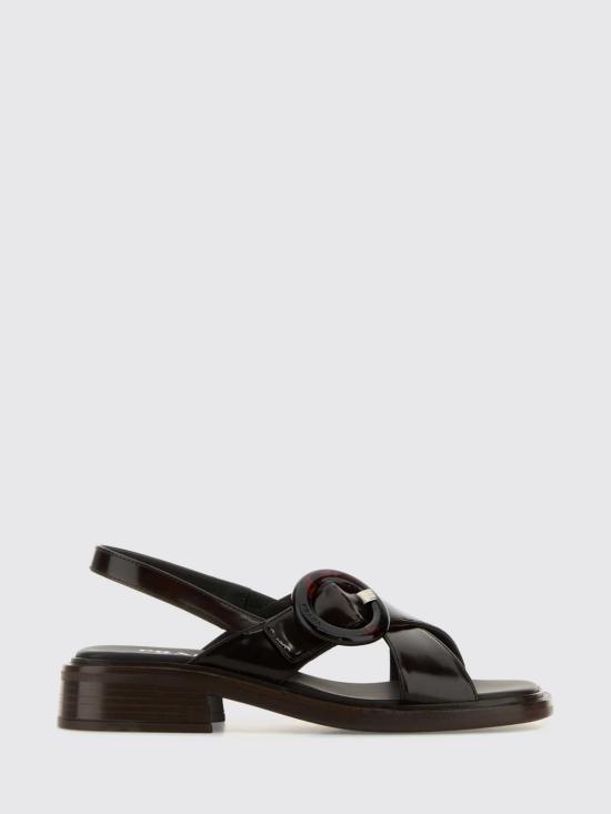 26SS 프라다 브러쉬드 레더 샌들 버클 1X962NF035P39 F0038 Brown