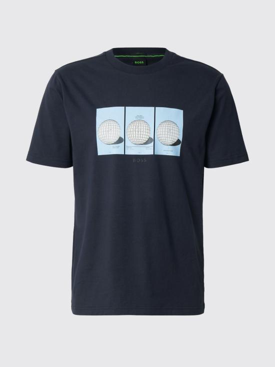 26SS 보스 반팔 티셔츠 50559353 402 Blue - BOSS