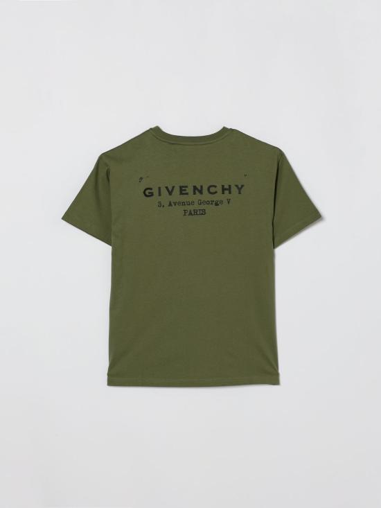 26SS [키즈] 지방시 티셔츠 H31075 645 Kaki - GIVENCHY