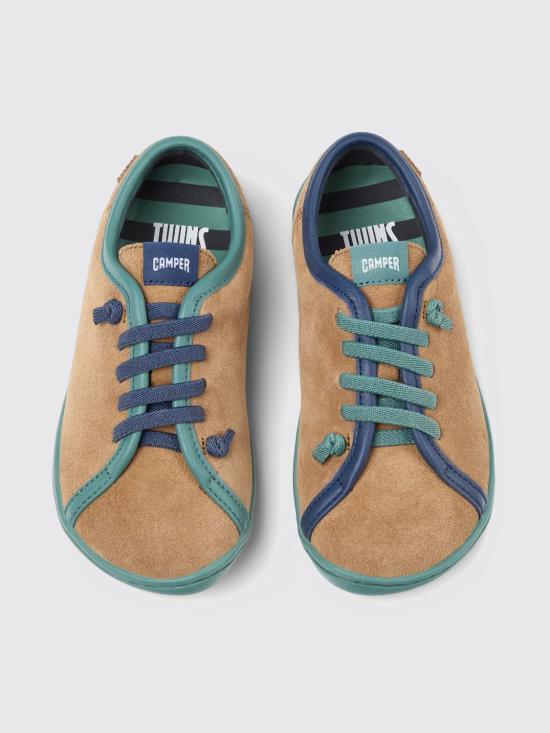 26SS [키즈] 캠퍼 스니커즈 K800663 004 TWINS 0 Brown - CAMPER
