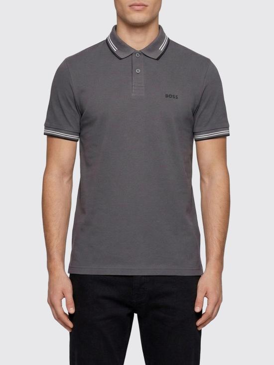 26SS 보스 폴로 티셔츠 50506193 071 Grey 1