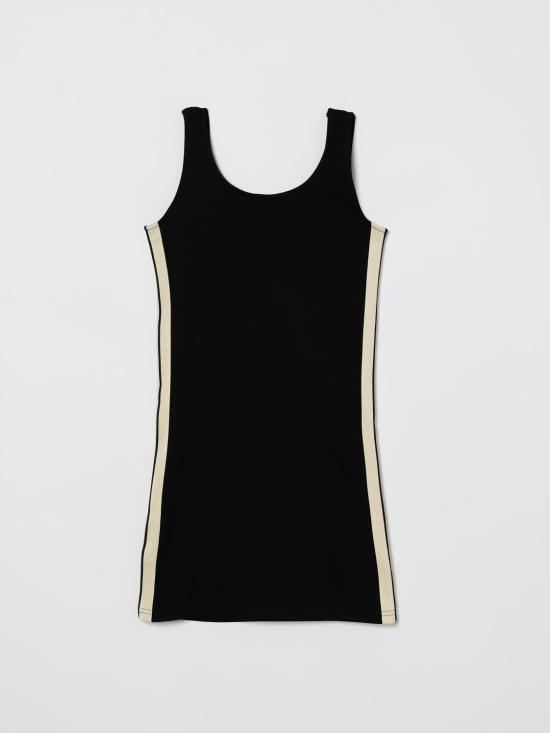 26SS [키즈] 팜앤젤스 원피스 PGCM009S26FLE001 110 Black - PALM ANGELS