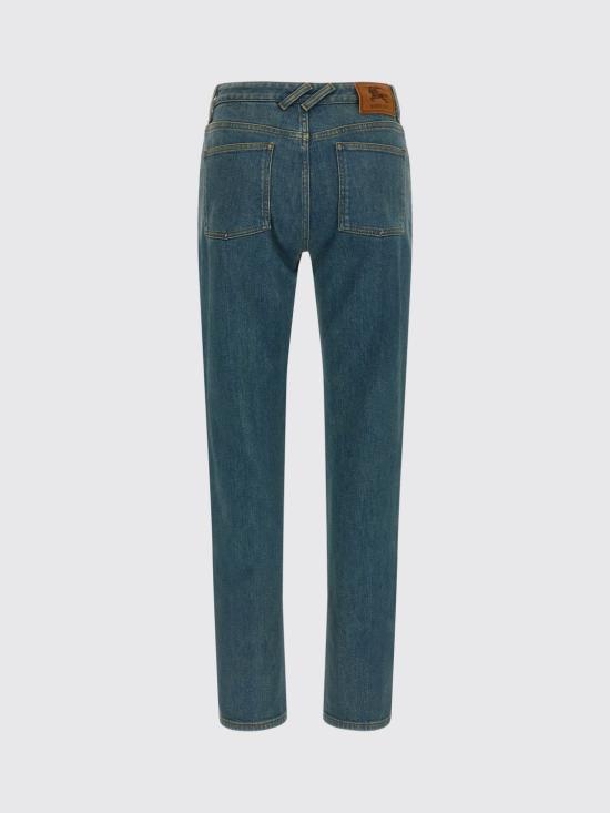 26SS 버버리 미드라이즈 스트레이트 진 8118499 Blue - BURBERRY