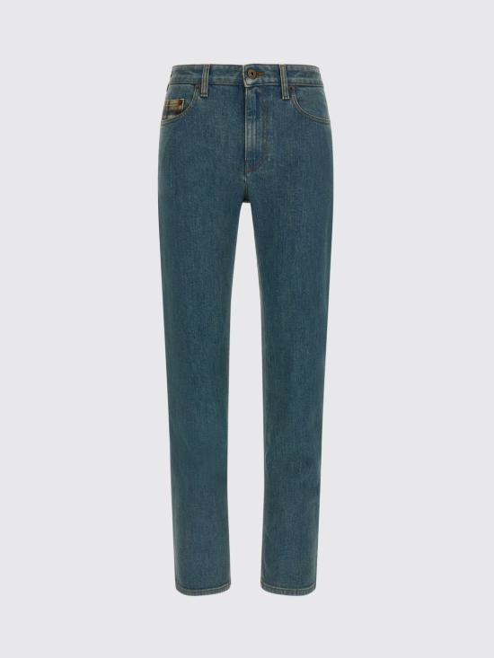 26SS 버버리 미드라이즈 스트레이트 진 8118499 Blue - BURBERRY