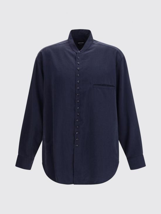 26SS 조르지오 아르마니 긴팔 셔츠 GM003501TE10081 UB102 Blue - GIORGIO ARMANI