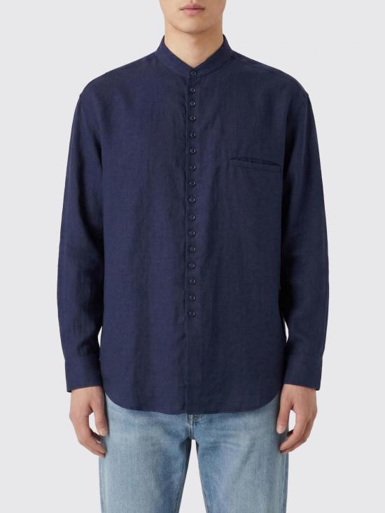 26SS 조르지오 아르마니 긴팔 셔츠 GM003501TE10081 UB102 Blue