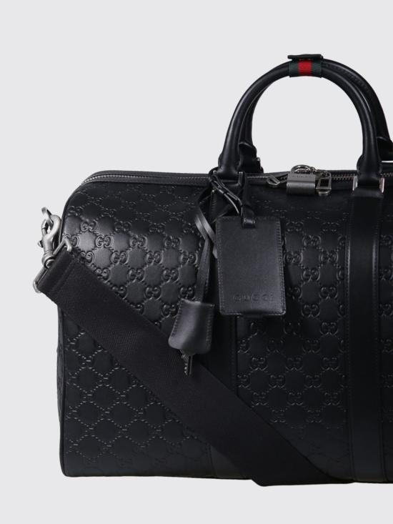 26SS 구찌 GG 엠블럼 미디움 더플백 850220AAFOM 1053 Black - GUCCI