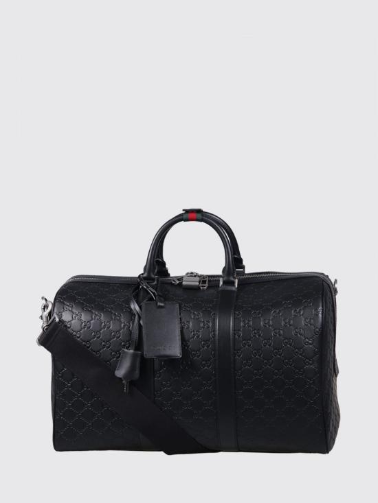 26SS 구찌 GG 엠블럼 미디움 더플백 850220AAFOM 1053 Black