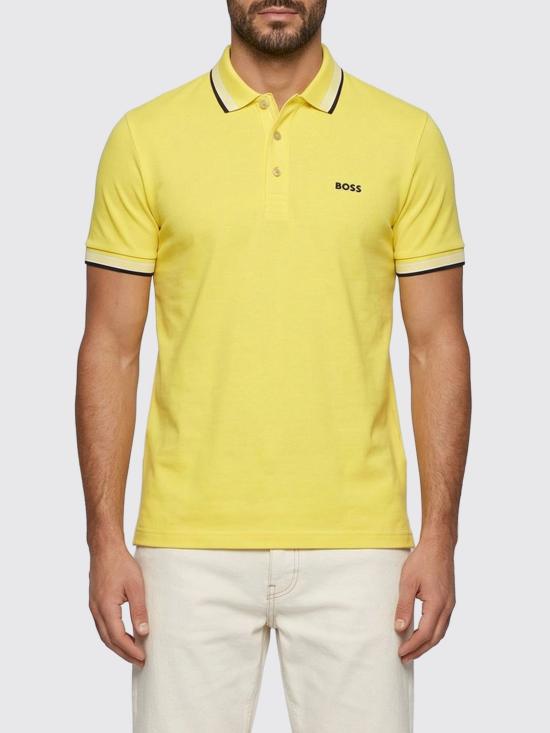 26SS 보스 폴로 티셔츠 50469055 739 Ocher