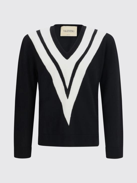 26SS 발렌티노 가라바니 스웨터 8V0KC38LBG9 9RA Black - VALENTINO GARAVANI