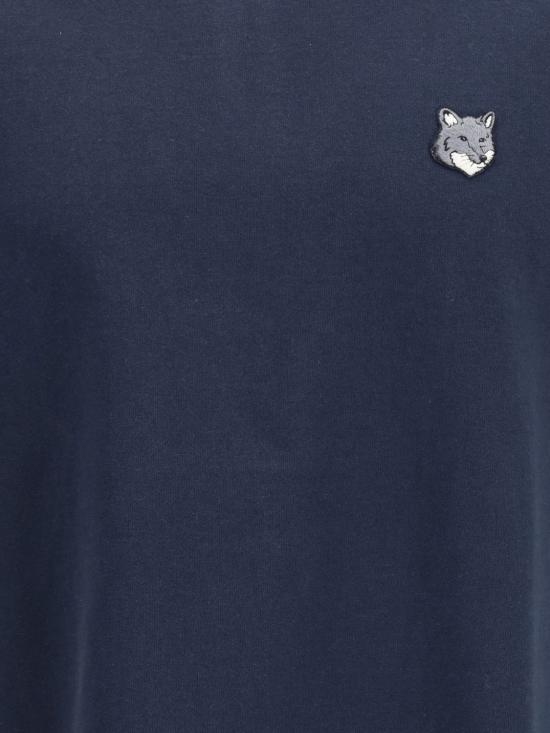 26SS 메종키츠네 폭스 헤드 컴포트 티셔츠 PM00108KJ7025 0413 Navy - MAISON KITSUNE