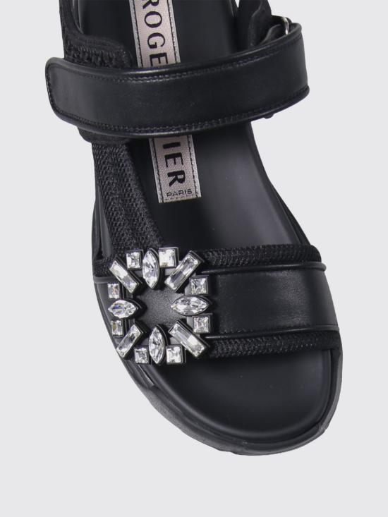 26SS 로저비비에 비브 온 더 런 샌들 RVW80044270V4C B999 Black - ROGER VIVIER