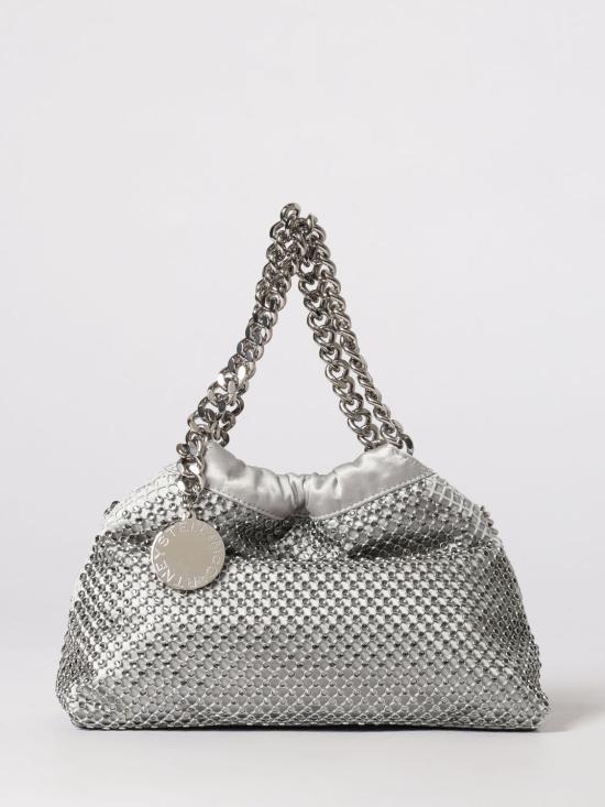 26SS 스텔라 맥카트니 팔라벨라 드로스트링 숄더백 7B0144WP0701 8101 Silver