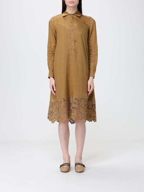 26SS 막스마라 스튜디오 롱 원피스 2616231012600 053 Ocher