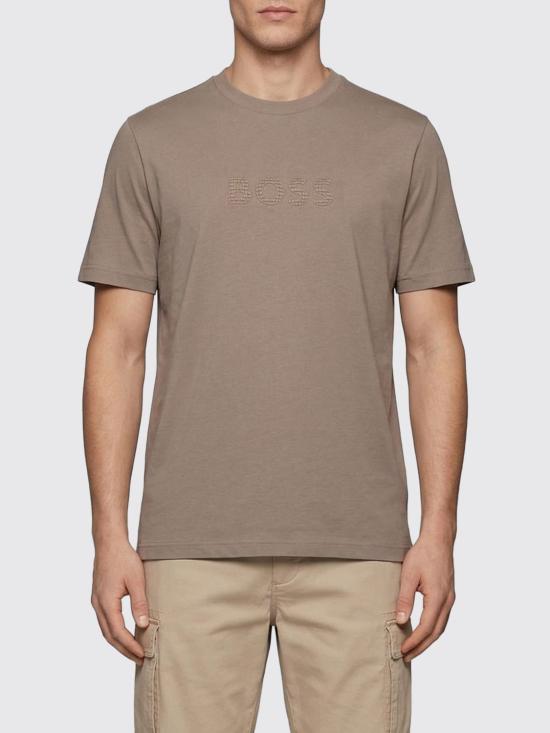 26SS 보스 반팔 티셔츠 50559361 334 Sand