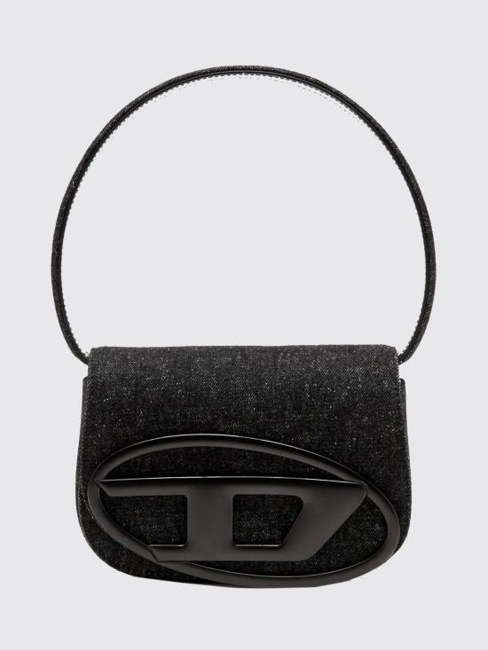 26SS 디젤 1DR 아이코닉 워시드 데님 숄더백 X08396P6901 T8013 Black