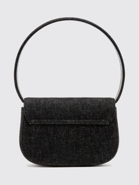 26SS 디젤 1DR 아이코닉 워시드 데님 숄더백 X08396P6901 T8013 Black - DIESEL