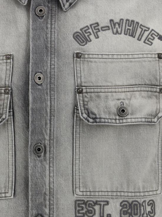 26SS 오프화이트 셔츠 44MYD05VS26D003 0020 Grey - OFF WHITE