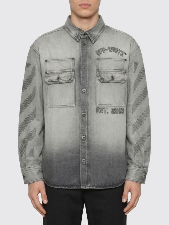 26SS 오프화이트 셔츠 44MYD05VS26D003 0020 Grey