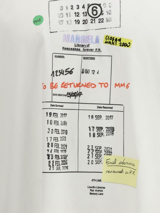 26SS MM6 메종마르지엘라 반팔 티셔츠 SH0GC0070M20170 101 White - MM6 MAISON MARGIELA