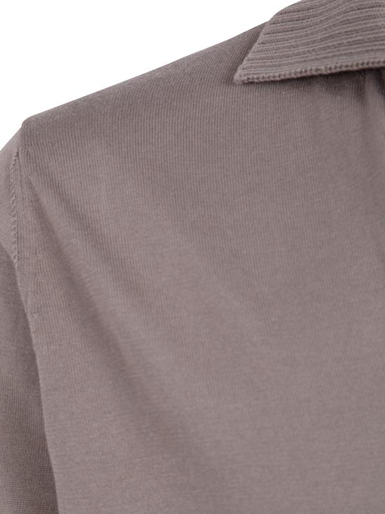 26SS 필리포 드 로렌티스 폴로 티셔츠 PL3MCSKCR14R098 530 GREY - FILIPPO DE LAURENTIIS